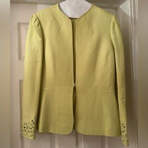 Tahari Light Yellow Women's Blazer